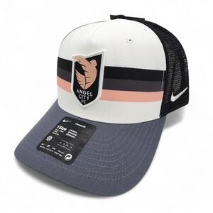 Nike‎ Angel City FC Trucker Cap Adult Soccer Adjustable Snapback Hat NEW w/ Tag